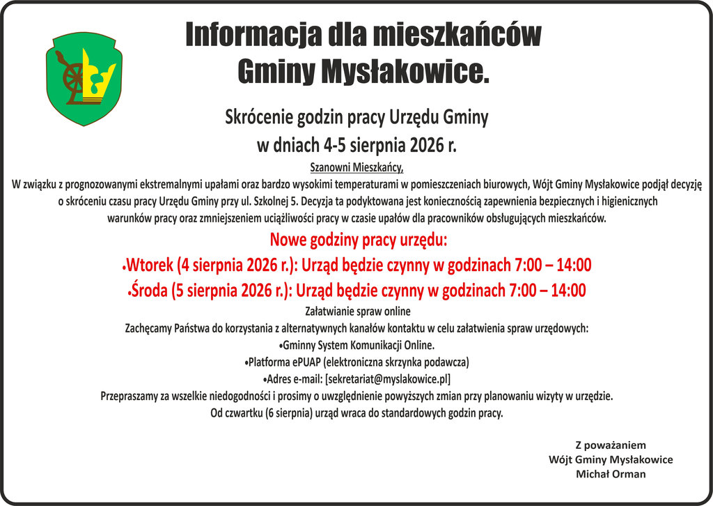 wolne dni upał 2026