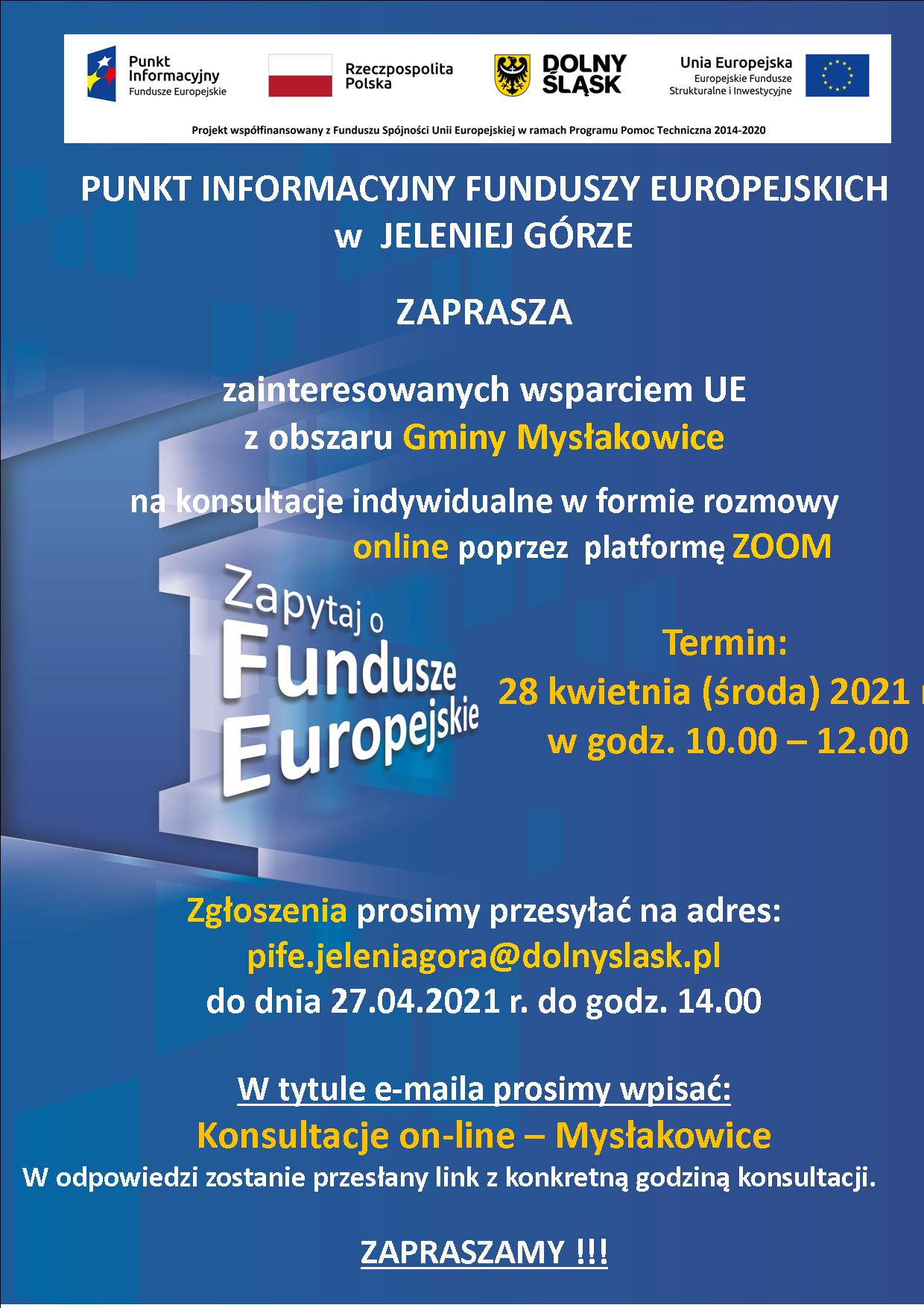 28 04 2021 MYSŁAKOWICE KONSULTACJE ONLINE