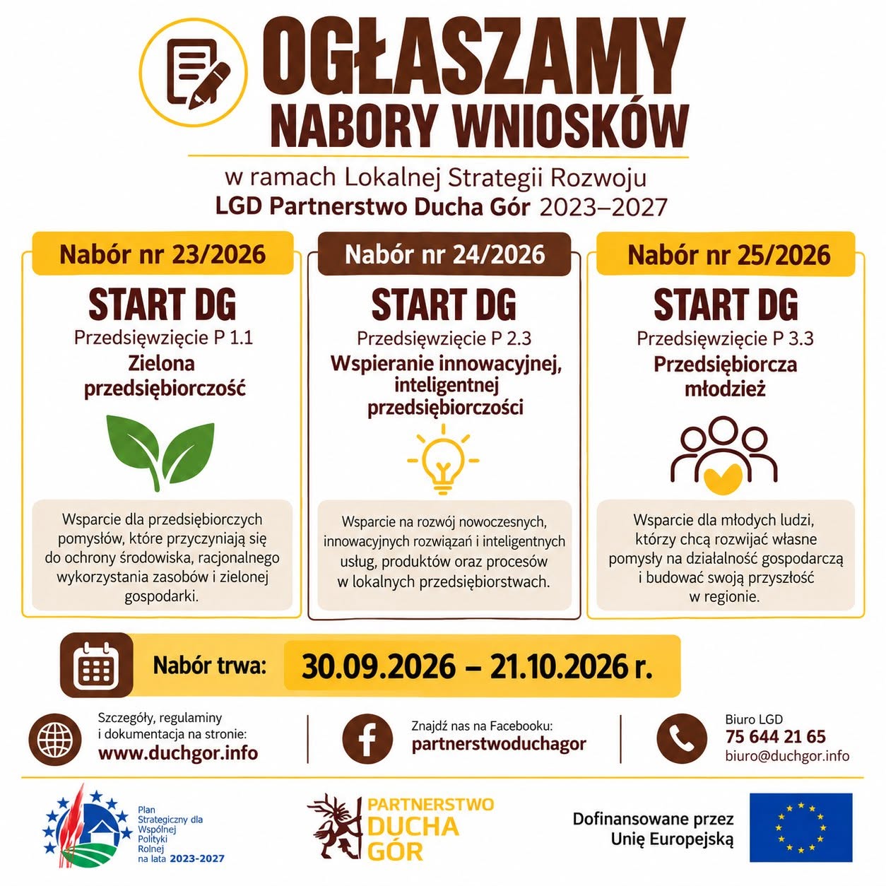 Nabory 30.09 21.10.2026